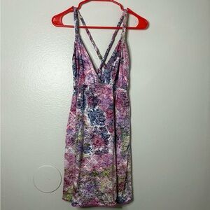 Xhilaration Pink and Purple Mini Sundress for a Night Out